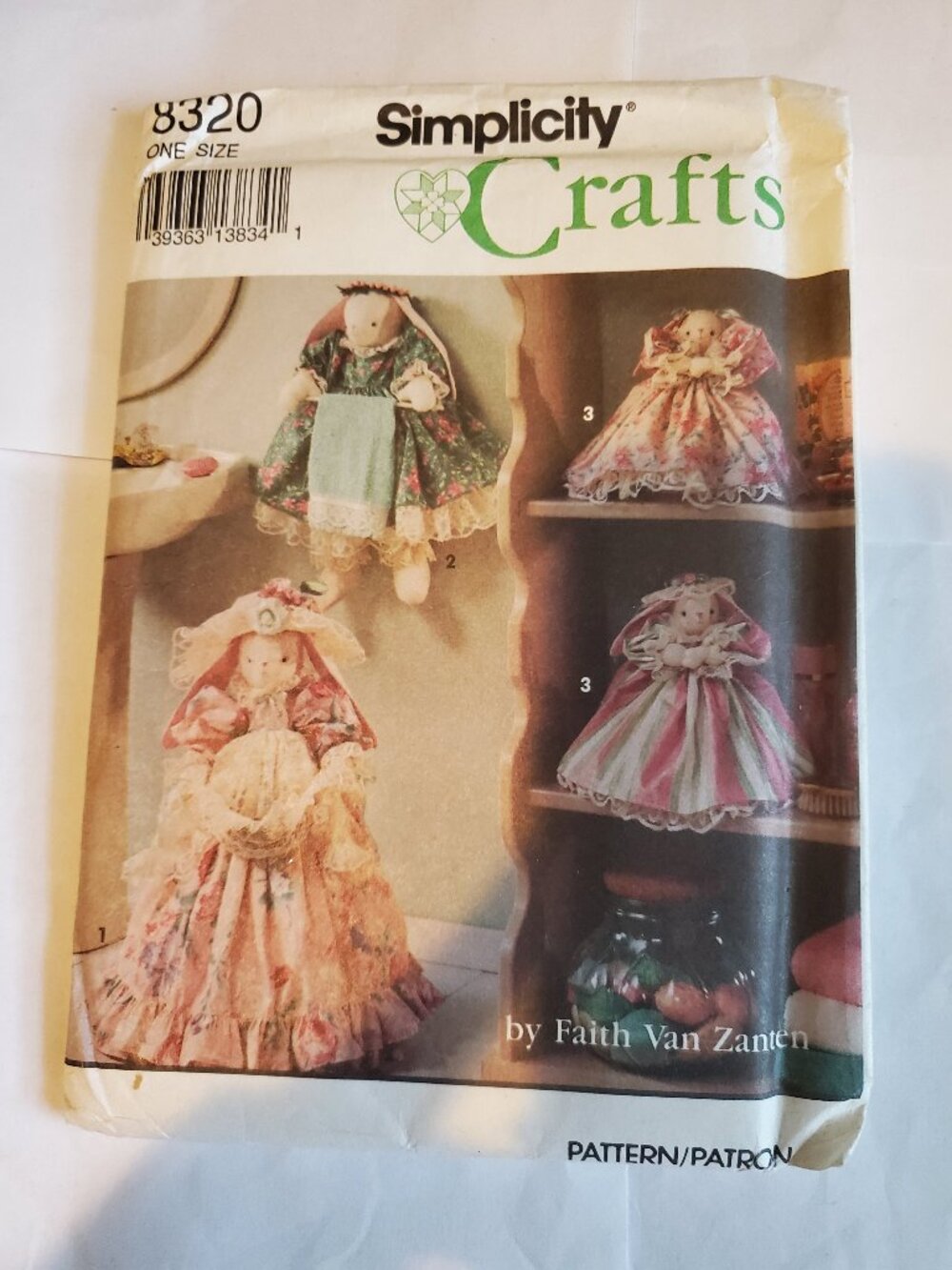 SIMPLICITY CRAFTS 8320 BATHROOM BUNNIES 28 PIECES FAITH ZANTEN PATTERN